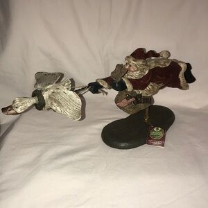 American Chestnut Folk Art - Santa: Up,Up and Away 1998  Figurine